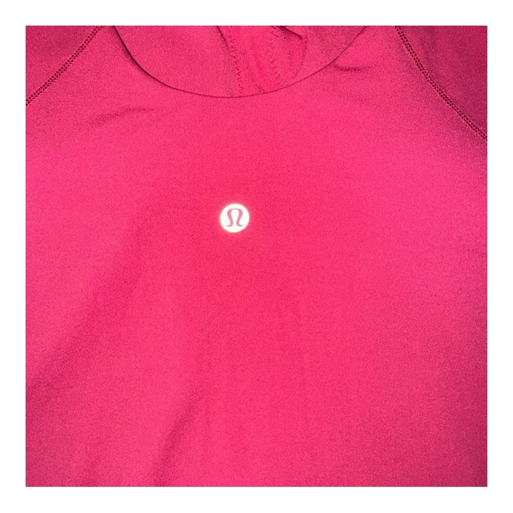 Lululemon Align Waist-Length Cami Tank, C/D Cup, Magenta Smoke, Size 10 NWT - Picture 6 of 7